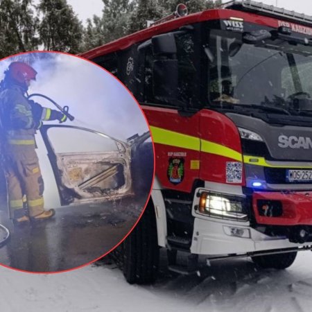 Sekundy od tragedii. Zauważyła dym i natychmiast uciekła z auta