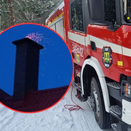 Płonące kominy w powiecie ostrołęckim. Służby ostrzegają po serii wyjazdów