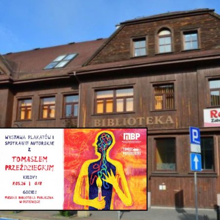 Wystawa plakatów i spotkanie z autorem. Tomasz Przeździecki odwiedzi MBP
