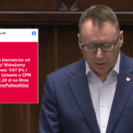 Mariusz Popielarz: Cena paliwa o 1,20 zł niższa dzięki ustawie o CPN