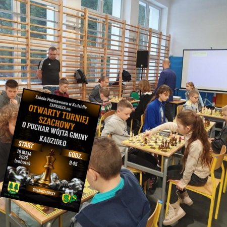 Turniej Szachowy o Puchar Wójta Gminy Kadzidło już 16 maja!