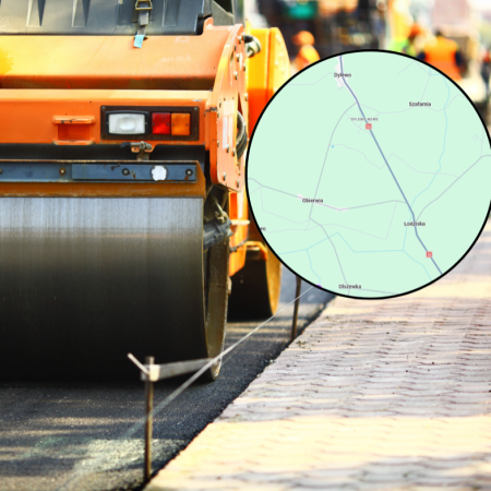 Droga Dylewo-Łodziska. Ponad kilometr nowej nawierzchni i skrzyżowanie z krajową "53"