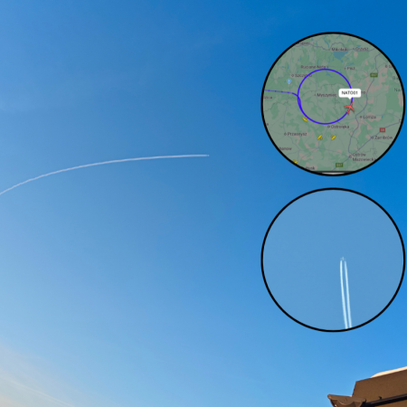Co za samolot krążył nad regionem? Boeing E-3 Sentry to latający radar NATO