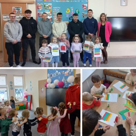Uczniowie ostrołęckiej "Metalówki" z wizytą w przedszkolu [ZDJĘCIA]