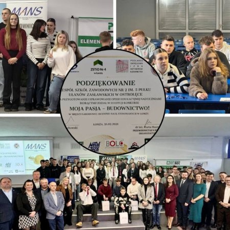 Współpraca MANS i ZSZ Nr 2. Za nami III edycja konkursu „Moja Pasja - Budownictwo!” [ZDJĘCIA]