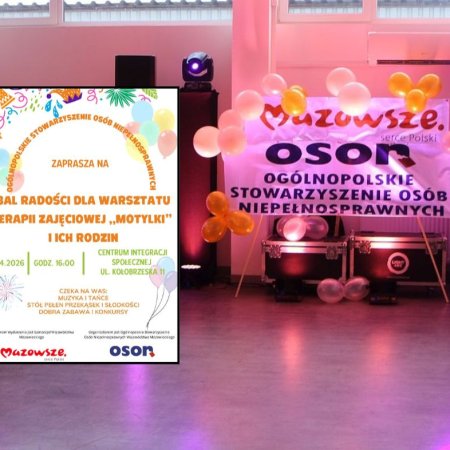 Bal Radości „Motylków”. Szykuje się wyjątkowa zabawa w Centrum Integracji Społecznej!