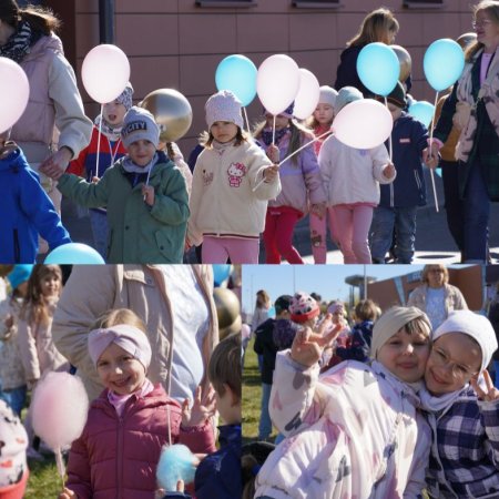 Galeria Bursztynowa zorganizowała Dzień Świadomości Autyzmu. Co oznaczały kolory balonów? [ZDJĘCIA, WIDEO]