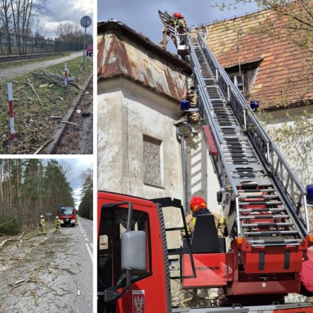 Skutki wichury w regionie. To już druga z rzędu doba walki z żywiołem [ZDJĘCIA]