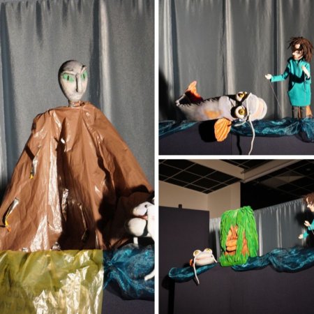 Teatr lalek Igraszka ze spektaklem "Wiślana opowieść" w CK-BiS w Lelisie [ZDJĘCIA, WIDEO] 