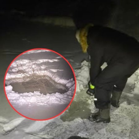 Walka o życie pod lodem w Wykrocie. Wędkarze ruszyli z odsieczą [WIDEO, ZDJĘCIA]
