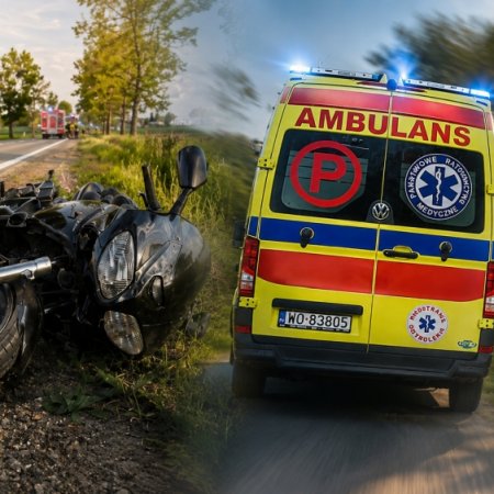 Śmiertelny wypadek na trasie Łomża – Ostrołęka. Nie żyje motocyklista