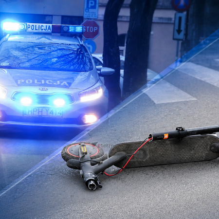 Tragiczny finał przejażdżki hulajnogą. Nieprzytomna 14-latka znaleziona na środku jezdni!