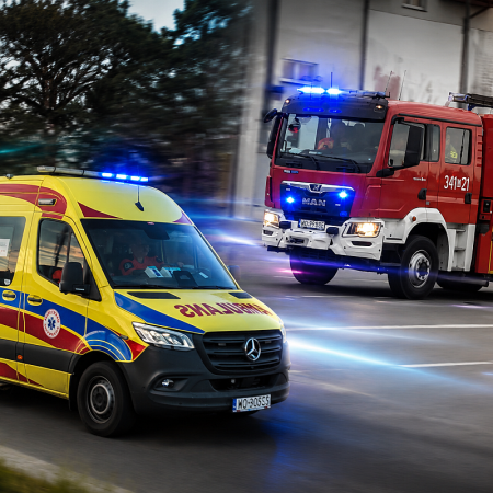 Groźny wypadek w Ostrołęce. 400-kilogramowa kratownica przygniotła 24-latka!