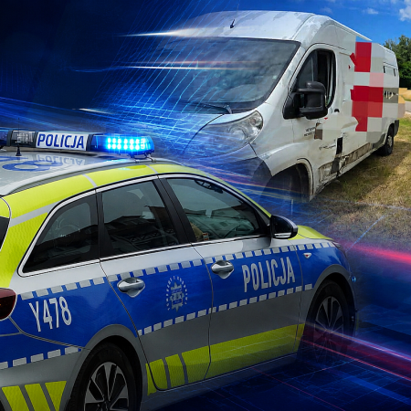 Kurier z powiatu ostrołęckiego spowodował wypadek. Seniorka w szpitalu [ZDJĘCIA]