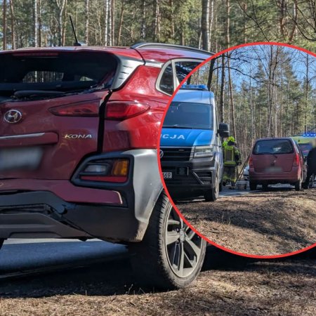 Wypadek w Łodziskach. Zderzyły się trzy auta! [WIDEO, ZDJĘCIA]