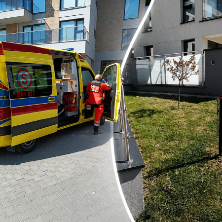 O krok od tragedii. Dziewczynka wypadła z balkonu, ludzie ruszyli na ratunek [ZDJĘCIA]