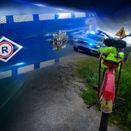 Groźny wypadek z udziałem rowerzysty. 73-latek trafił do szpitala [ZDJĘCIA]