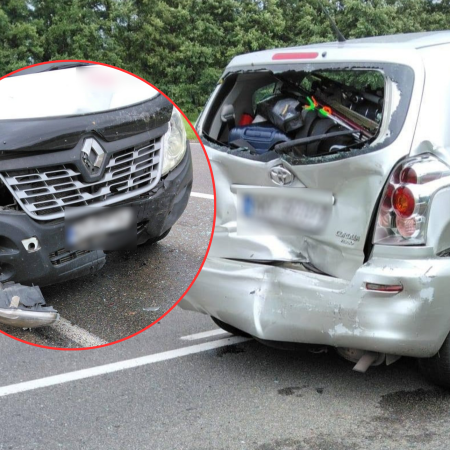 Sekundy od tragedii pod Ostrołęką. Drzewo runęło przed skodę, potem był karambol! [ZDJĘCIA]