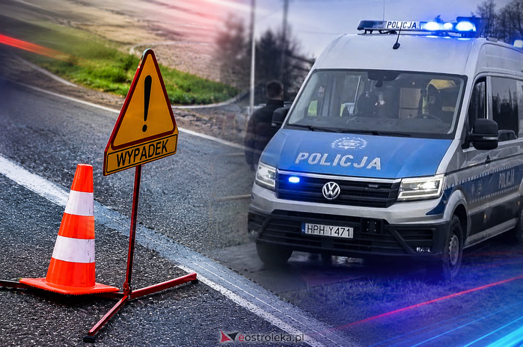 Ciężarówka uderzyła w Toyotę. Osobówka wypadła z drogi i dachowała