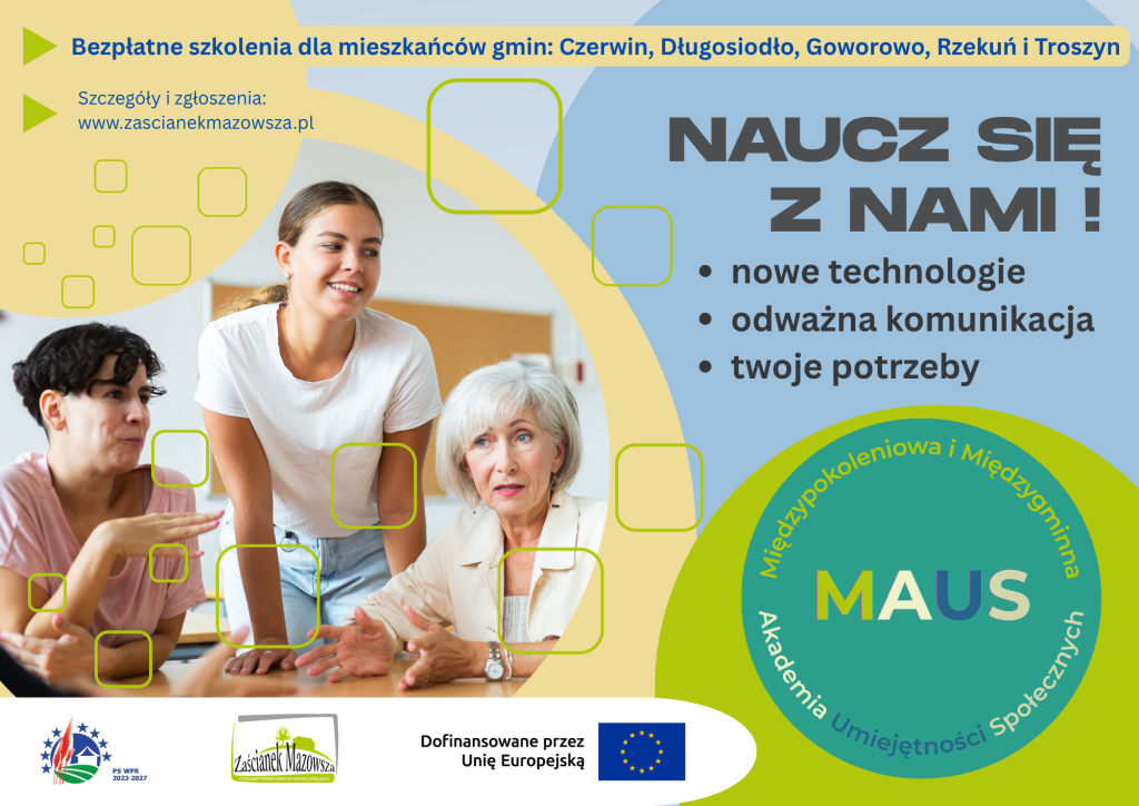 Bezpłatne szkolenia - nowe technologie, odważna komunikacja, twoje potrzeby.
