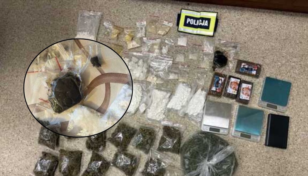 Narkotykowy magazyn rozbity. Przejęto blisko 2 kilogramy nielegalnych substancji! [ZDJĘCIA]