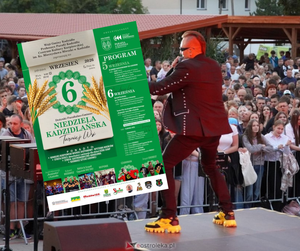 Będzie się działo w Kadzidle! Dwa dni imprezy i koncert znanej gwiazdy!