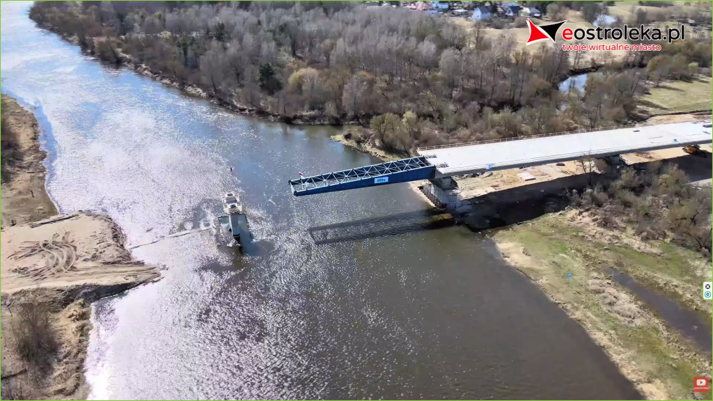 Budowa południowej obwodnicy Ostrołęki z lotu ptaka. Zobacz postępy prac [WIDEO]