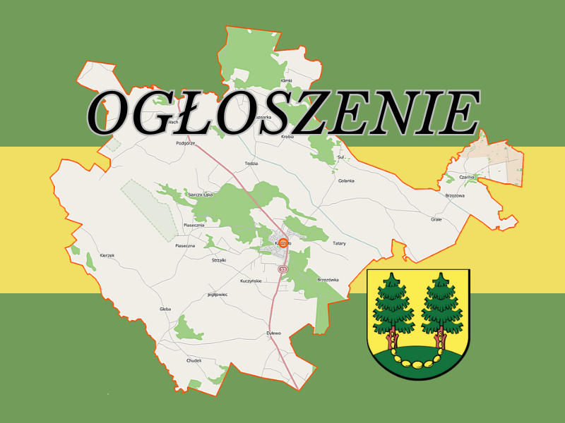 OGŁOSZENIE Wójt Gminy Kadzidło
