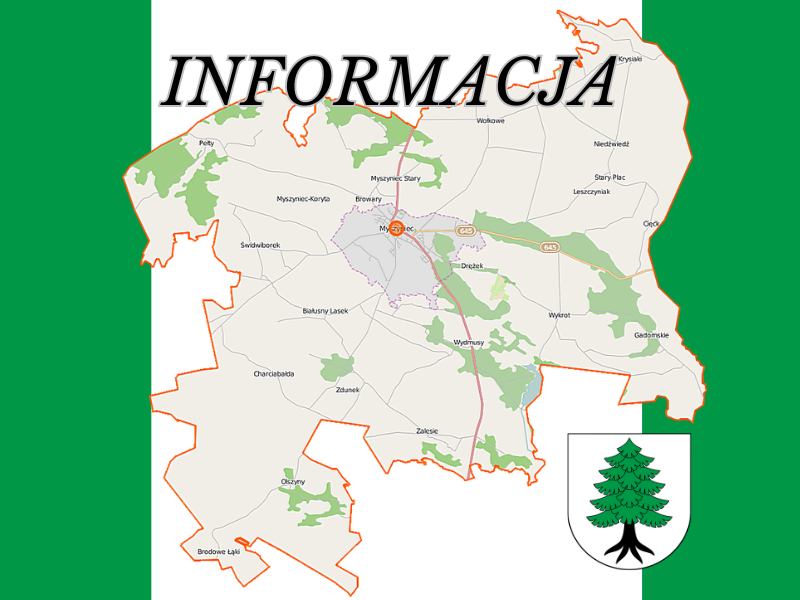 INFORMACJA Burmistrza Miasta Myszyńca