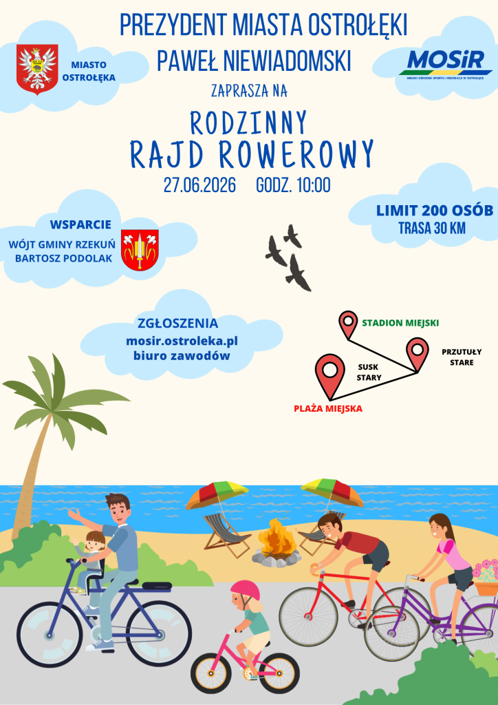 Rodzinny Rajd Rowerowy na powitanie lata 2026