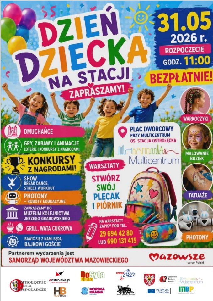 Dzień Dziecka na Stacji! Mnóstwo darmowych atrakcji dla rodzin