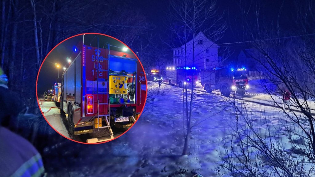 Niebezpieczny pożar pod Ostrołęką. Służby w akcji