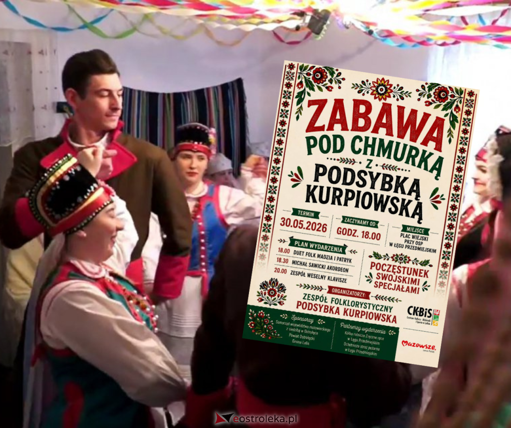 Akordeon, folk i hity weselne – ta impreza rozgrzeje Kurpie do czerwoności!