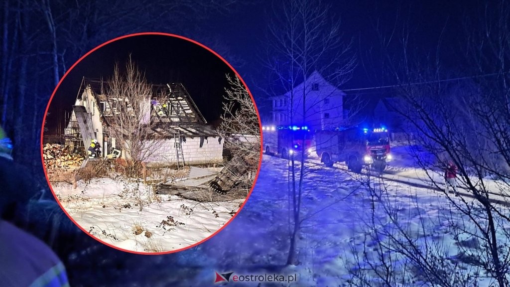 Ogień zaatakował w nocy. Mieszkańcy uciekali z płonącego domu [ZDJĘCIA]