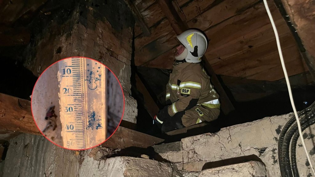 Ponikiew Mała: Pożar sadzy w ekstremalnym mrozie. Strażacy w akcji przy -20 stopniach! [ZDJĘCIA]