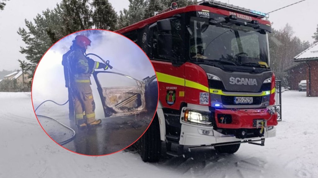 Sekundy od tragedii. Zauważyła dym i natychmiast uciekła z auta