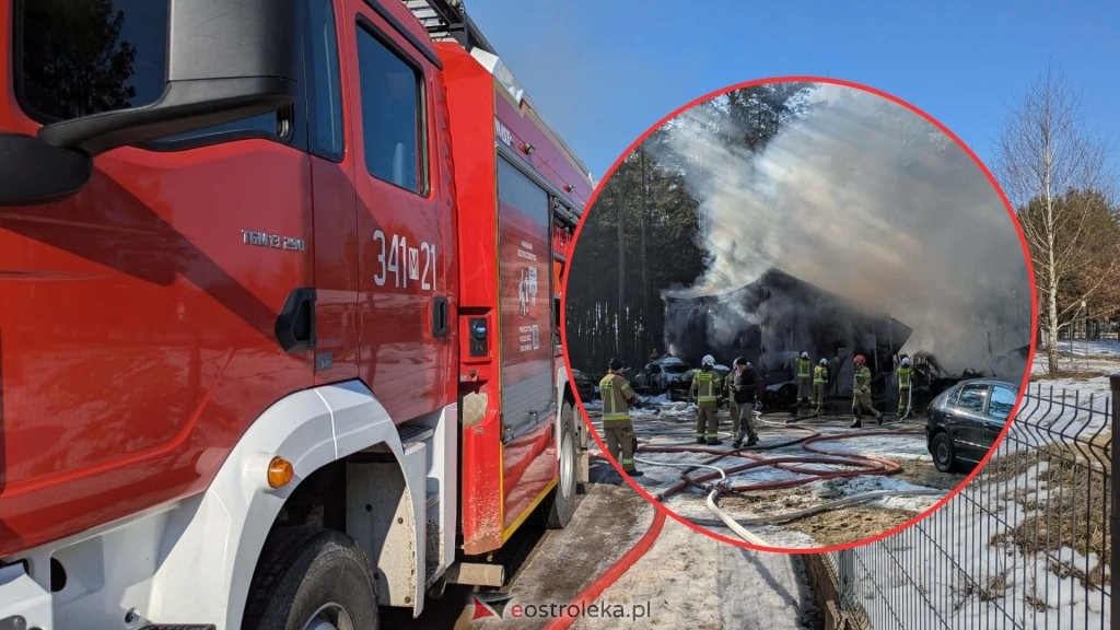 Sekundy od tragedii. Siedem zastępów straży w walce z żywiołem i wybuchowymi substancjami [WIDEO, ZDJĘCIA]