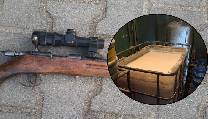 Nielegalna wytwórnia alkoholu, broń i e-papierosy. Akcja żaboli w naszym regionie [ZDJĘCIA]