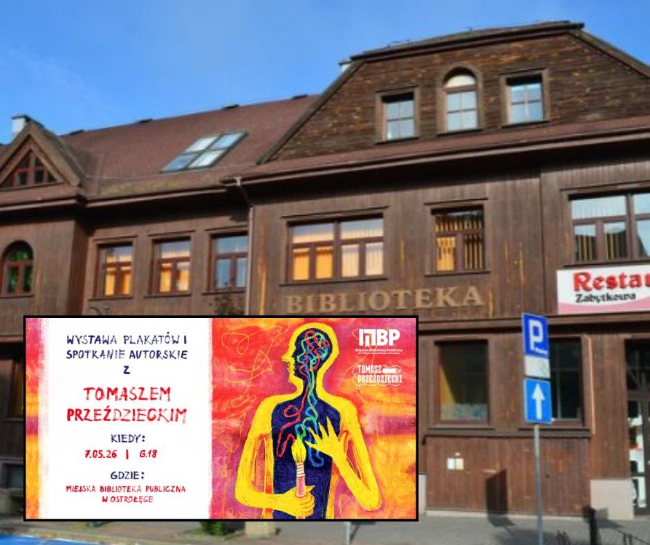 Wystawa plakatów i spotkanie z autorem. Tomasz Przeździecki odwiedzi MBP