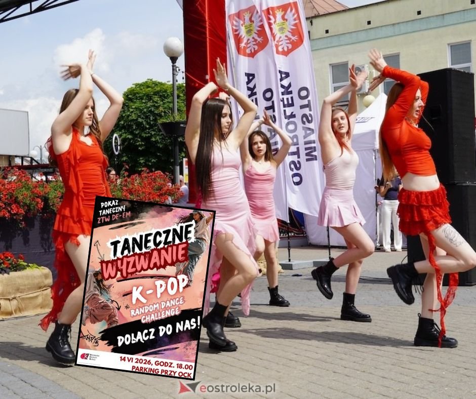 Taneczne wyzwanie w klimacie K-pop. Wyjątkowe widowisko przed Ostrołęckim Centrum Kultury!