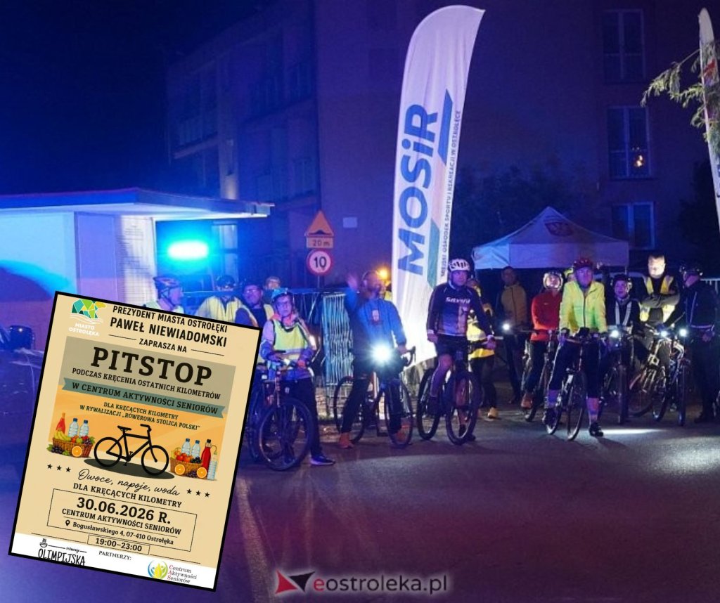Wieczorny pitstop dla rowerzystów. Ostrołęka kończy walkę o tytuł rowerowej stolicy!