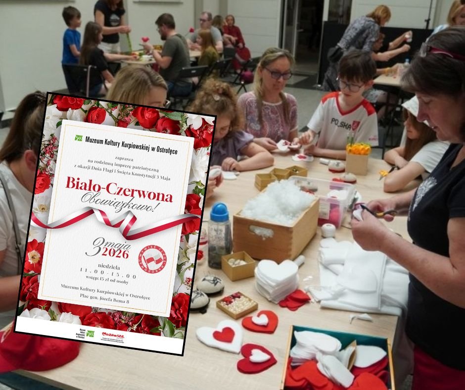 „Biało-Czerwona. Obowiązkowo!”. Patriotyczna niedziela w Muzuem Kultury Kurpiowskiej