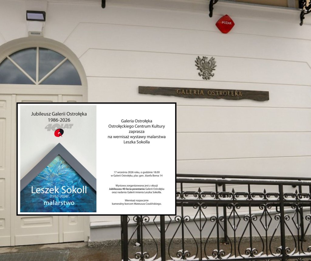 Galeria Ostrołęka będzie nosić imię Leszka Sokolla. W czwartek jubileuszowy wernisaż
