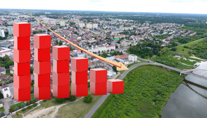 Ostrołęka: Spadek ludności, wyższe bezrobocie i spowolnienie mieszkaniowe. Jest nowy raport GUS