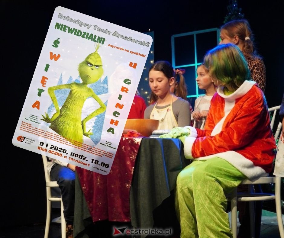 Grinch powraca do Ostrołęki! Drugi termin wyjątkowego spektaklu w klubie Oczko