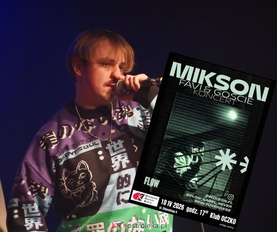 Koncert w klubie Oczko. Wystąpi Mikson, raper z Ostrołęki
