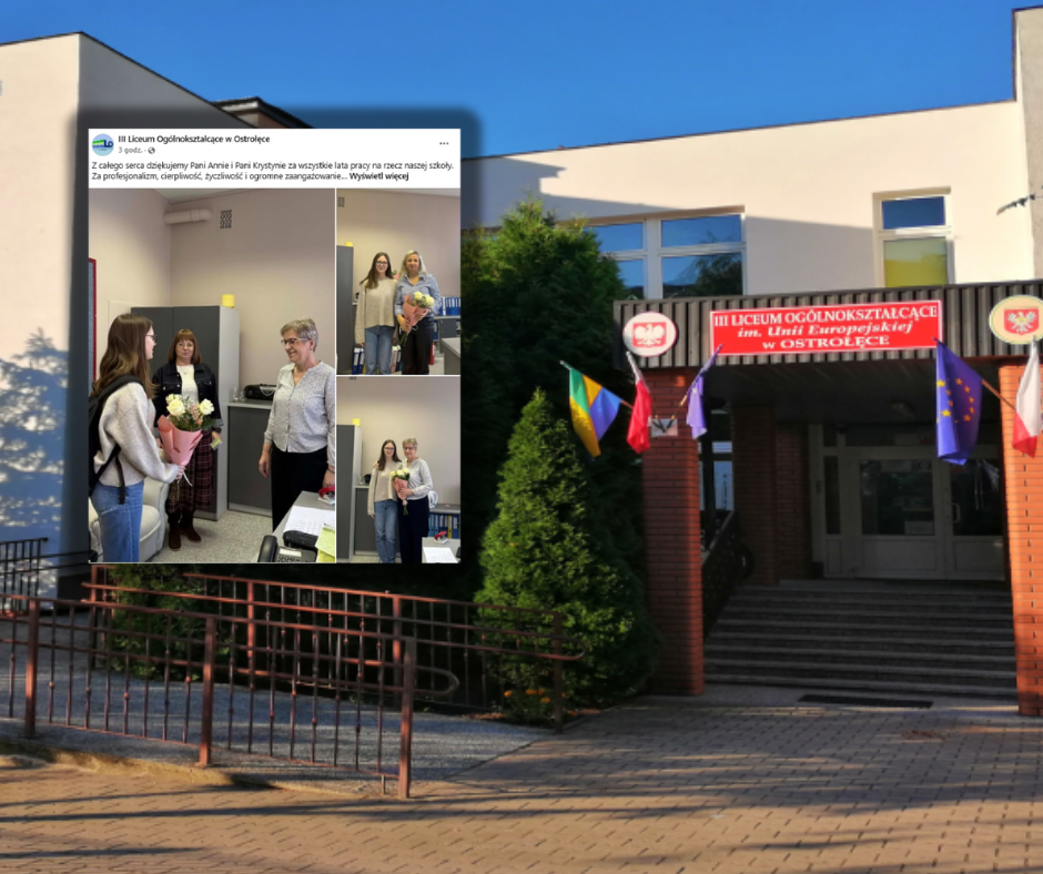 Wyjątkowe pożegnanie w III LO w Ostrołęce. "Z całego serca dziękujemy"