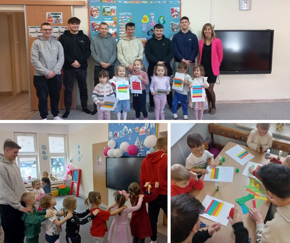 Uczniowie ostrołęckiej "Metalówki" z wizytą w przedszkolu [ZDJĘCIA]