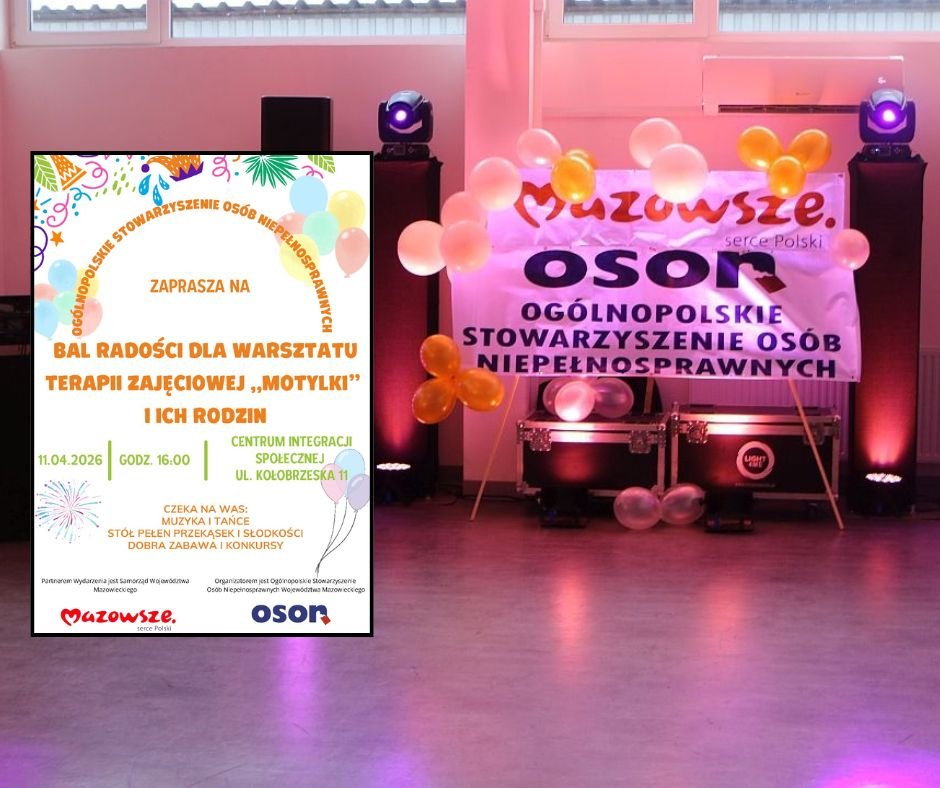 Bal euforii „Motylków”. Szykuje się wyjątkowa zabawa w Centrum Integracji Społecznej!