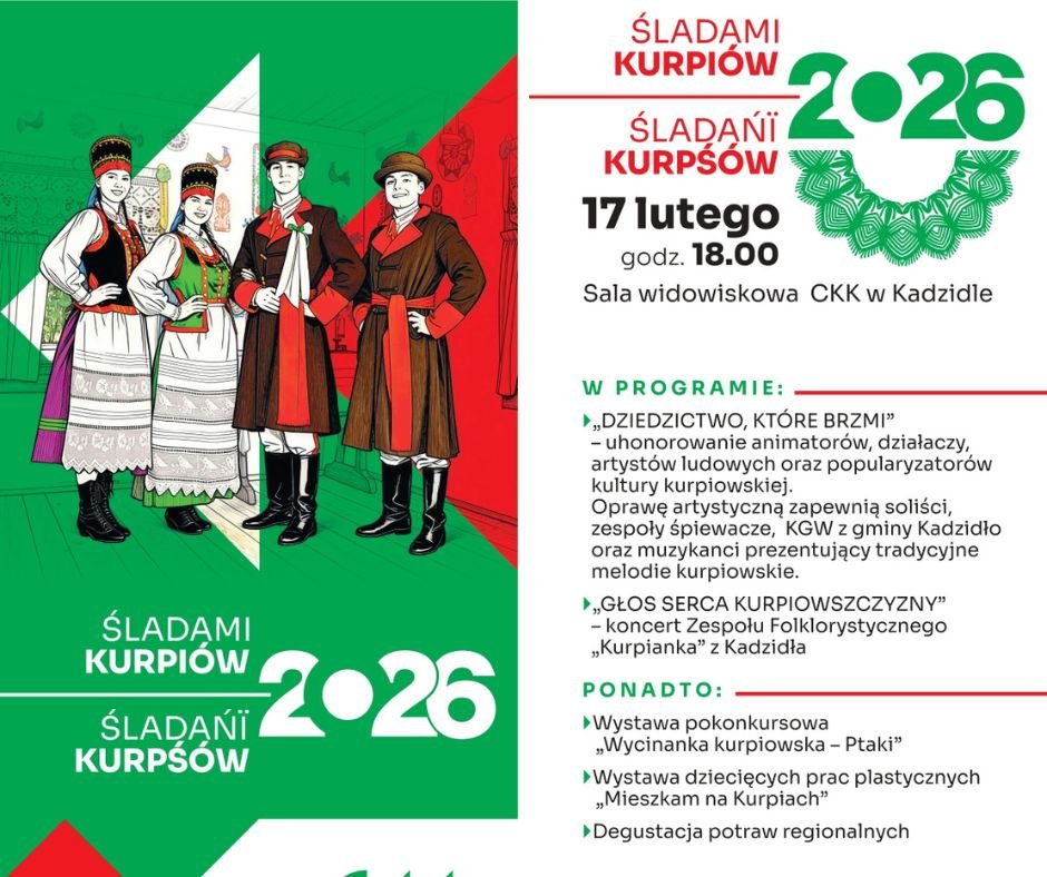 Śladami Kurpiów 2026. Spotkanie z kulturą regionu w Kadzidle. Kiedy?